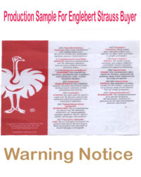 Warning notice engle